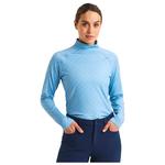 Rohnisch Pullover Warm High Collar Top Micro R Check Dove Blue Präsentation