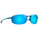 Maui Jim Lunettes de soleil Hookipa Shiny Transparent Blue Blue Hawaii MauiPure Présentation