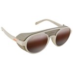 Moken Vision Lunettes de soleil Hawkins Vintage Sand Grey Silver Retro Inuit Présentation