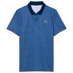 Lacoste Polo Performance Polo All Over Print Navy Blue Phoenix Blue Présentation