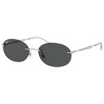 Ray Ban Sonnenbrille RB3767 Polished Argent Dark Grey Präsentation