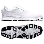 Footjoy Chaussures sans spikes Superlites XP Boa White Silver Présentation