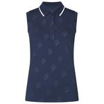 Rohnisch Polohemde Deni Sleeveless Navy Präsentation