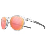 Julbo Sonnenbrille Shine L Cristal Brillant Argent Reactiv 1-3 Glare Control Präsentation