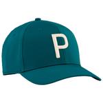 Puma Golf Cap Heritage P Cap Green Terrain Alpine Snow Präsentation