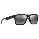 Maui Jim Sonnenbrille The Flats Noir Mat Gris Gris Neutre Minéral Superthin Präsentation