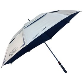 PERLETTI Parapluie Homme Golf 69 cm Automatique Light avec Bords  Réfléchissant Anti-Vent Microfibre Camping et randonnée, Bleu (Bleu),  Taille Unique
