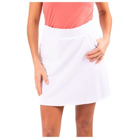 Callaway Jupe-short de golf extensible solide pour femme, Blanc brillant, T-Grand