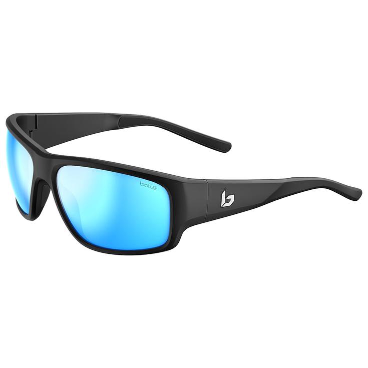 Bollé Sonnenbrille Sfinx Black Matte Sky Blue Polarized Präsentation