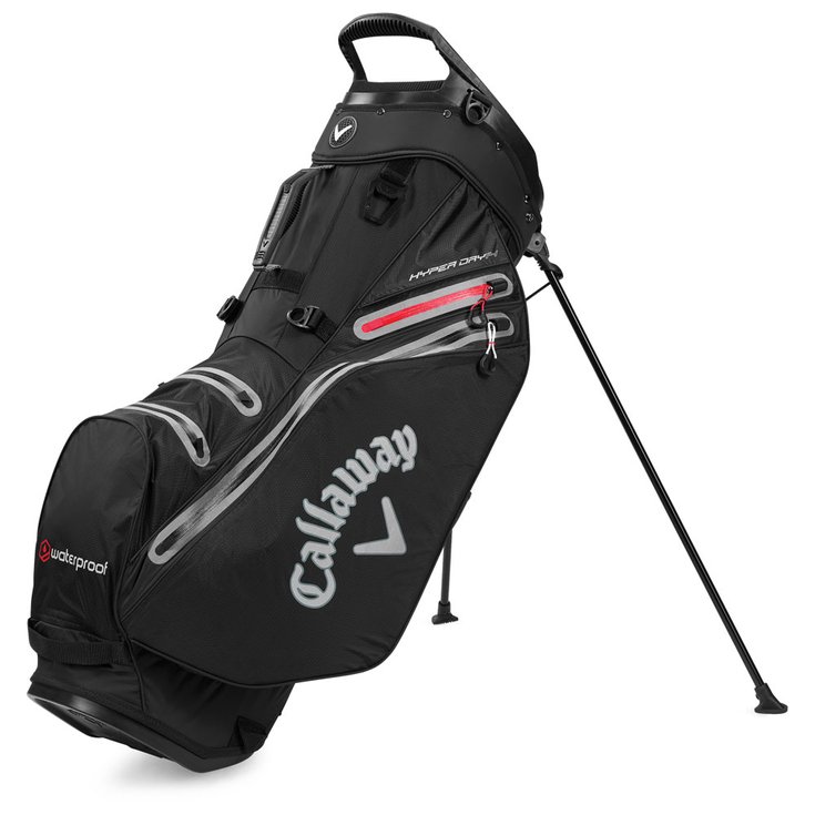 Callaway Golf Standbag (Komplettsatz) HyperDry 14 Stand Black Charcoal Red - Sans Präsentation