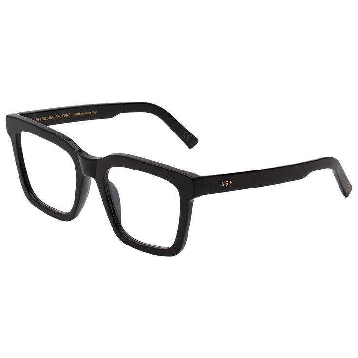 Retro Super Future Sonnenbrille Aalto Optical Black Clear Präsentation