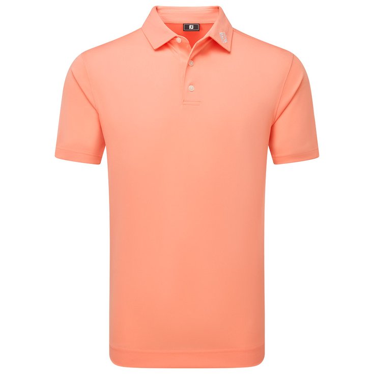 Footjoy Polohemde Stretch Pique Solid Papaya Präsentation