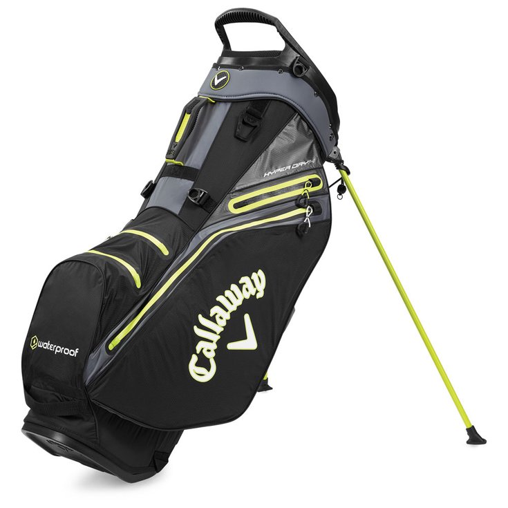 Callaway Golf Standbag (Komplettsatz) HyperDry 14 Stand Black Charcoal Yellow - Sans Präsentation