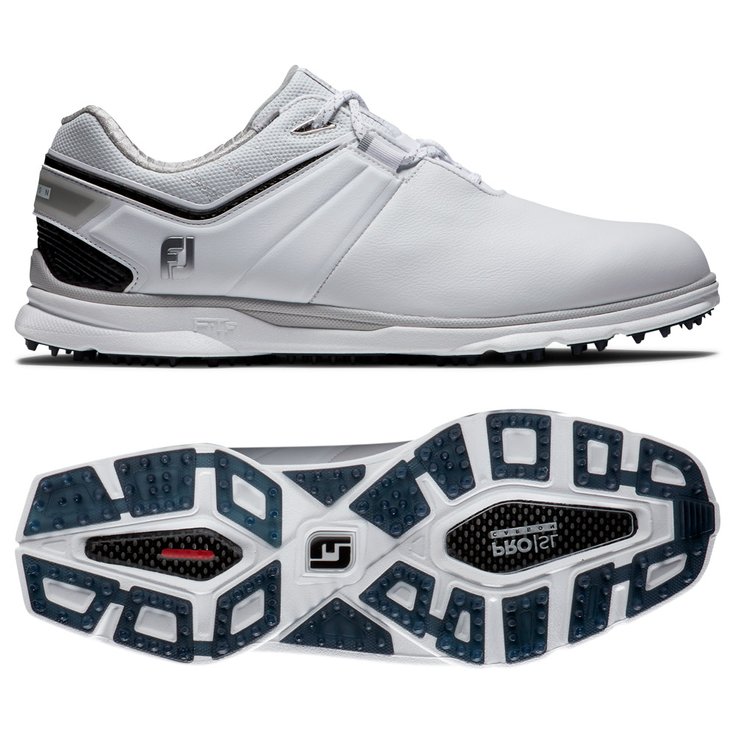 Footjoy Chaussures sans spikes Pro SL Carbon White Black Présentation