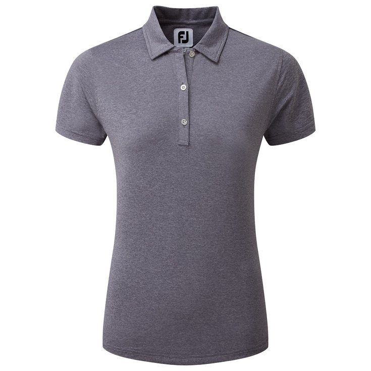 Footjoy Polohemde Heather Self Collar W Navy Präsentation
