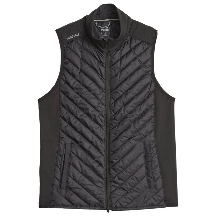 Puma Golf Jacke W Frost Quilted Vest Black Profilansicht