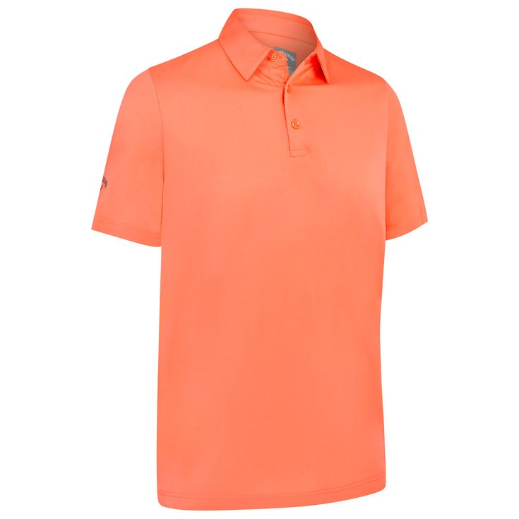 Callaway Golf Polohemde Swingtech Solid Coral Chic Präsentation
