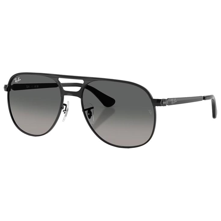 Ray Ban Sonnenbrille RB3793 Bill Max Polished Black Dark Grey Gradient Light Grey Präsentation