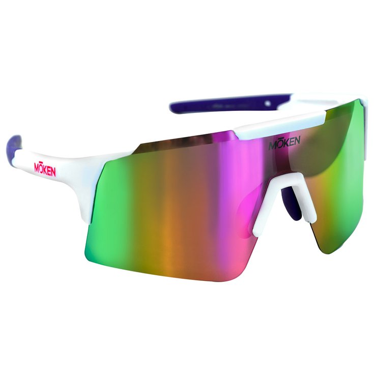 Moken Vision Sonnenbrille Strato-Dh White Grey Gold Cat.3 Polarized Präsentation