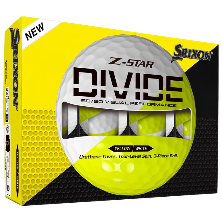Srixon Balles neuves Z-Star Divide White Yellow Présentation