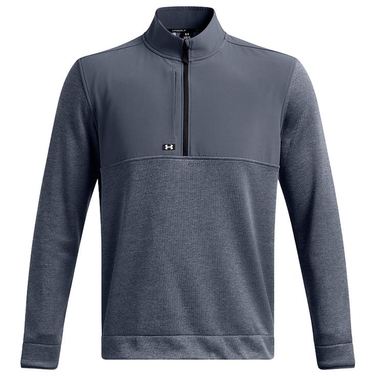Under Armour Pullover Drive Storm Sweater Fleece Half Zip Downpour Gray Präsentation