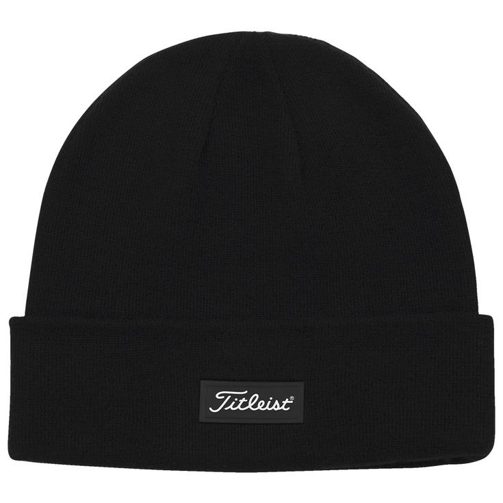 Titleist Mütze Charleston Cuff Knit Black White Präsentation