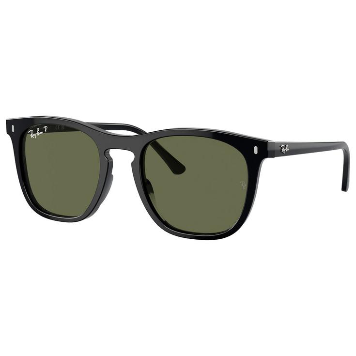 Ray Ban Sonnenbrille RB2210 Polished Black Polar Green Präsentation