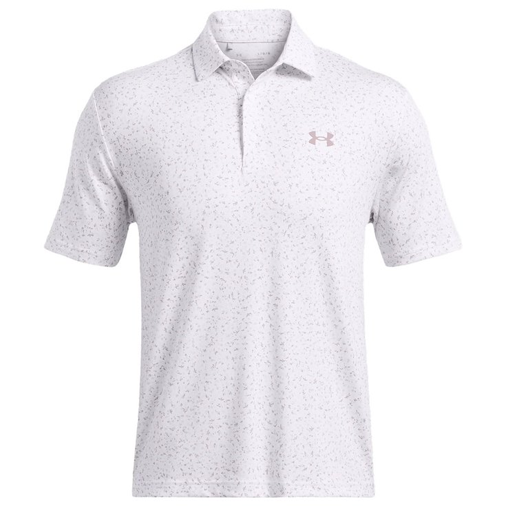 Under Armour Polohemde Playoff 3.0 Printed Polo White Tetra Gray Präsentation