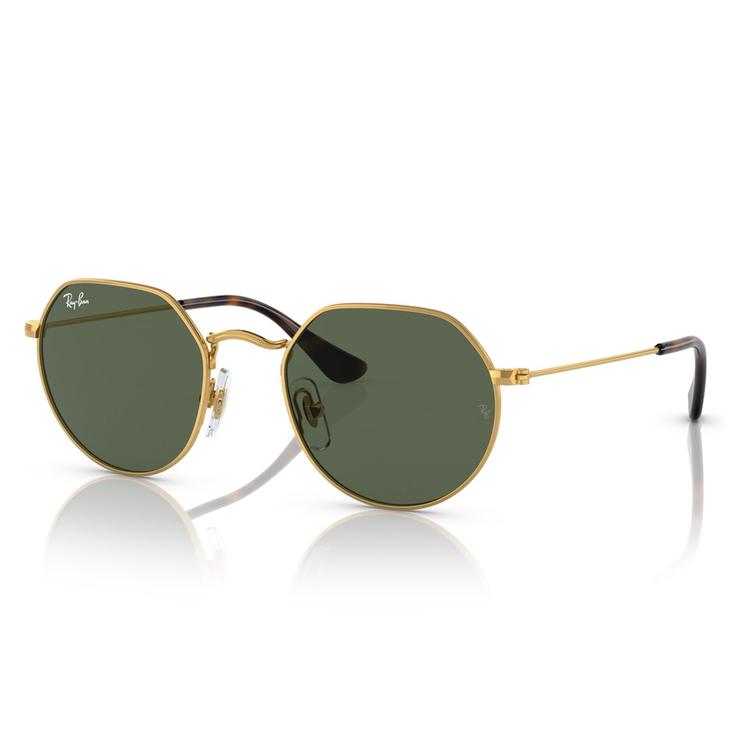 Ray Ban Sonnenbrille Jack Kids Polished Arista Gold Green Präsentation