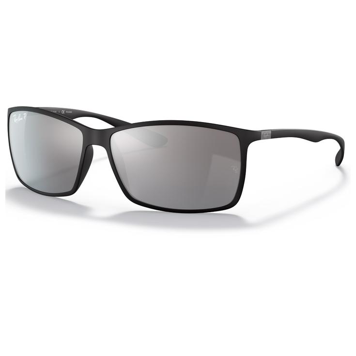 Ray Ban Sonnenbrille RB4179 Liteforce Tech Matte Black Silver Gradient Mirror Polar Präsentation