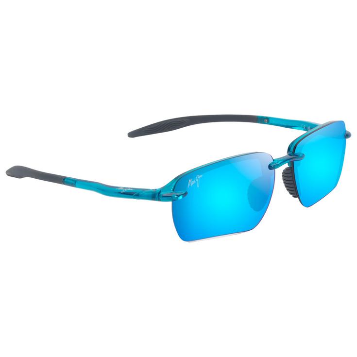 Maui Jim Sonnenbrille Hookipa Ultra G Asian Fit Shiny Transparent Blue Blue Hawaii MauiUltra Präsentation