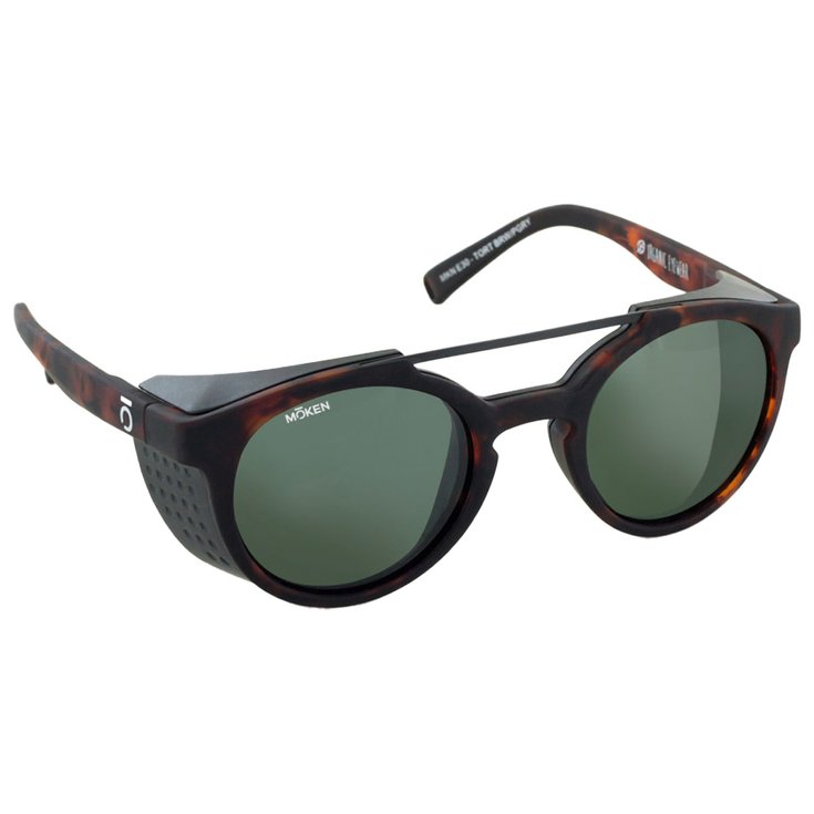 Moken Vision Sonnenbrille Hawkins Tortoise Black Green Polarized Cat.3 Präsentation