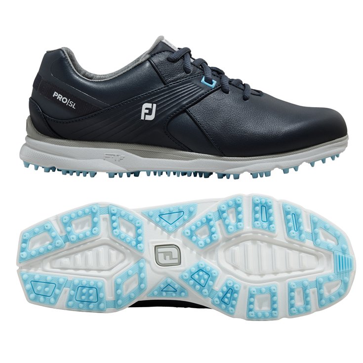 Footjoy Schuhe ohne Spikes Pro SL Women Navy Blue Präsentation
