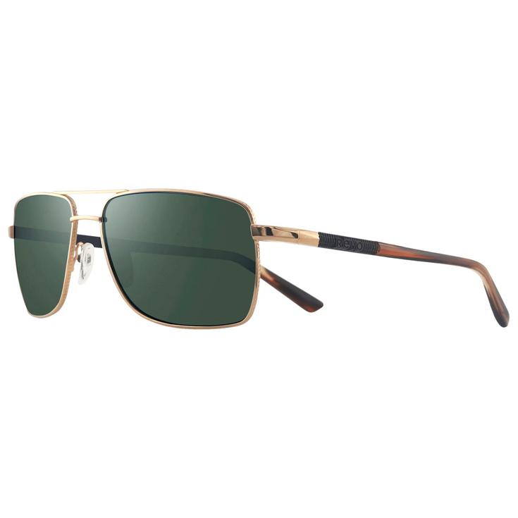 Revo Sonnenbrille Ray Gold Crystal Smoke Green Polarized Präsentation