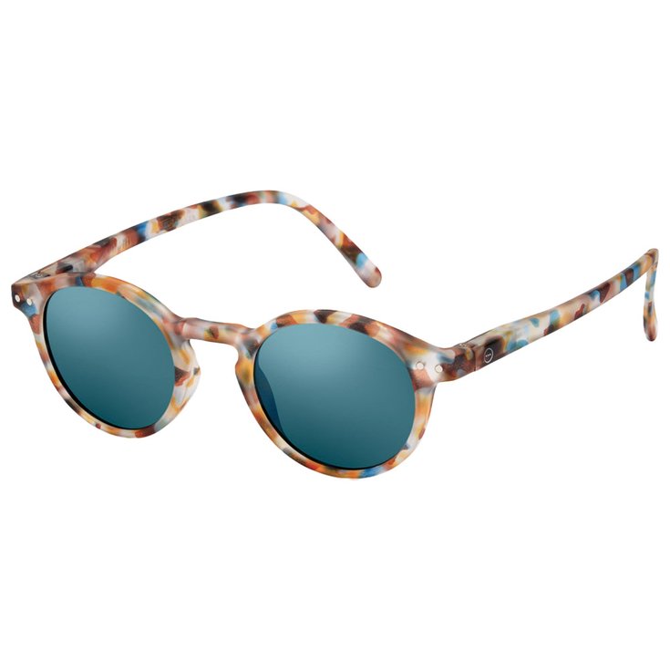 Izipizi Sonnenbrille Sun #H Blue Tortoise Soft Blue Mirror Präsentation