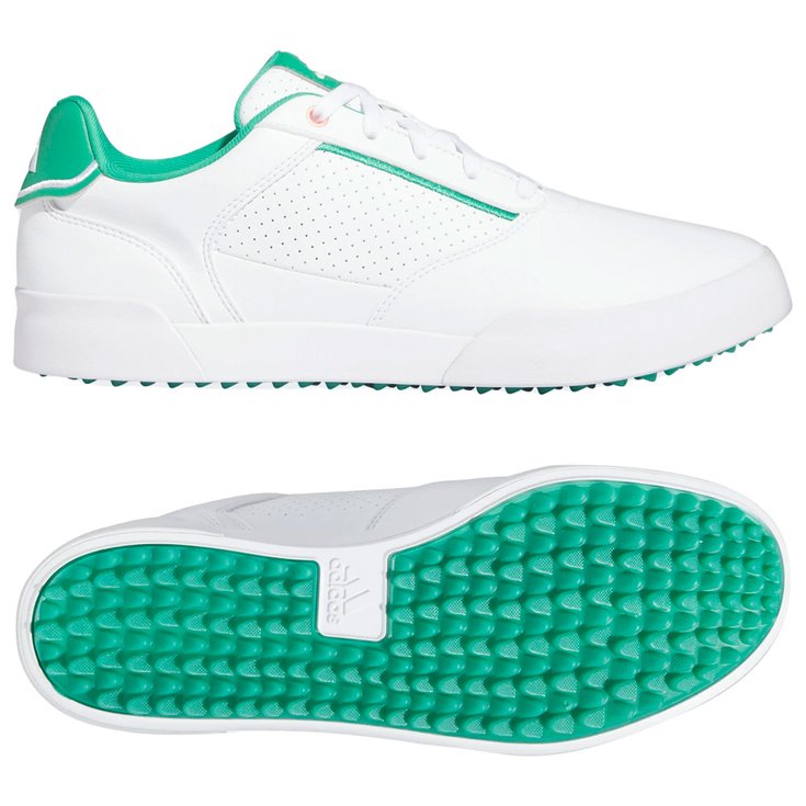 Adidas Schuhe ohne Spikes Retrocross Footwear White Court Green Coral Fusion Präsentation