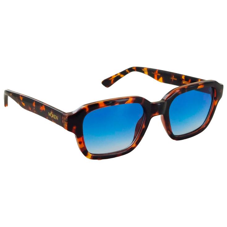 Moken Vision Sonnenbrille Dane Tortoise Blue Cat.2 Gradient Polarized Präsentation