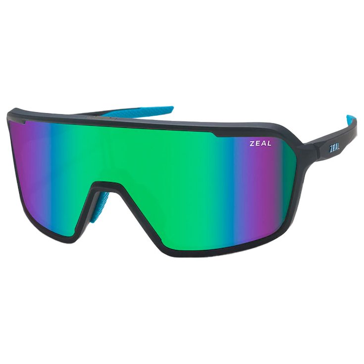 Zeal Sonnenbrille Harbinger Matte Black Plunge Ellume Jade Mirror Polarized Präsentation