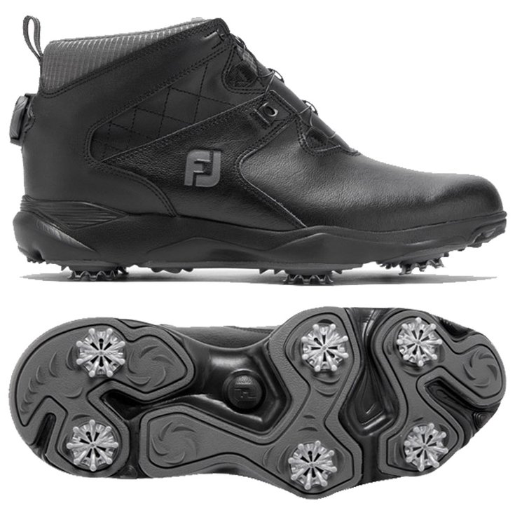 Footjoy Chaussures avec spikes Winter Boot Boa Black Grey Présentation