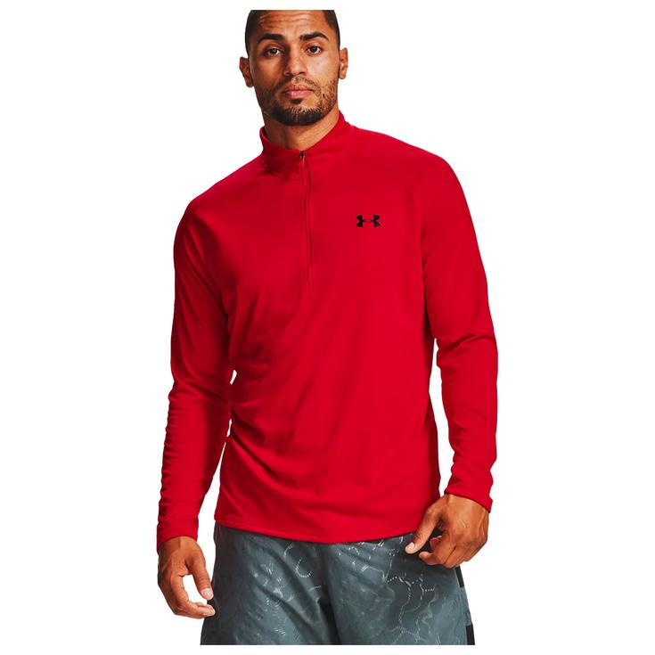 Under Armour Pullover Tech 2.0 1/2 Zip Red Black Präsentation