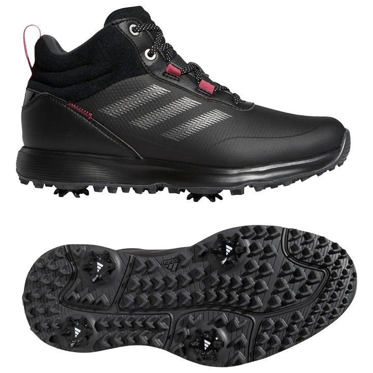 Adidas Chaussures avec spikes Women's S2G Mid Cut Core Black Dark Silver Metallic Wild Pink 
