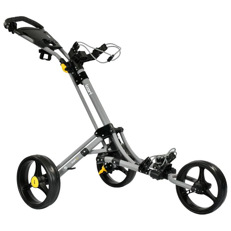 iCart Chariots manuels 3 roues Go - 3 Wheel Push Trolley Grey Black Présentation