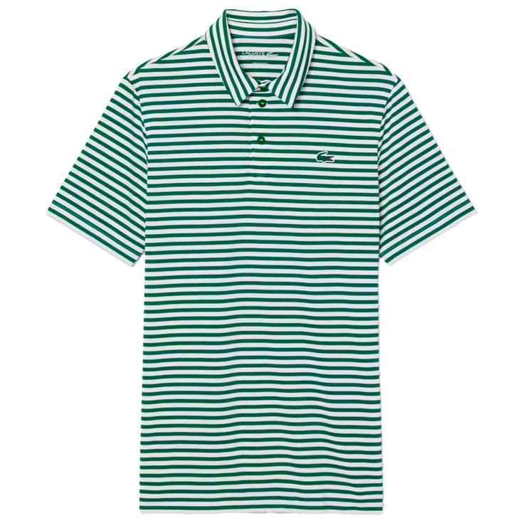 Lacoste Polo Thin Stripes Green White Présentation
