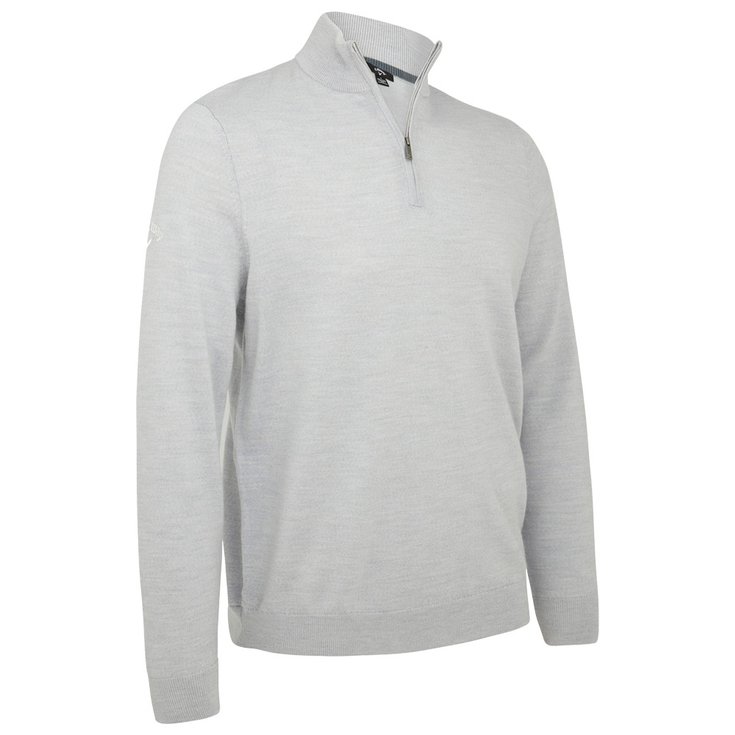 Callaway Golf Pull 1/4 Zipped Merino Pearl Blue Présentation