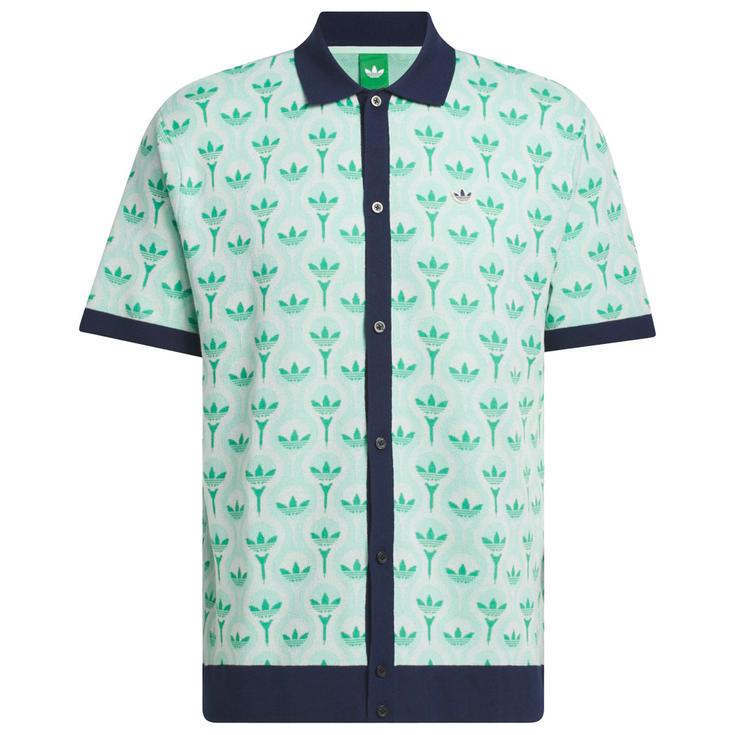 adidas Originals Knit Polo Chalk White Clear Mint 