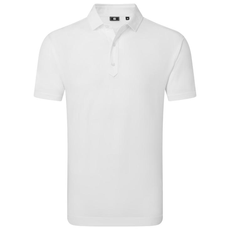 Footjoy Polohemde Lisle Solid White Präsentation