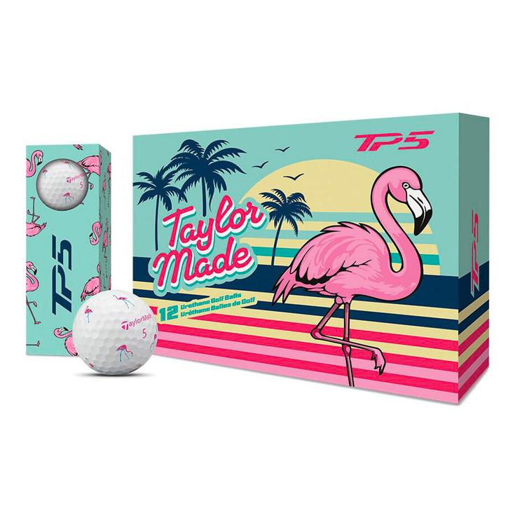 Taylormade Balles neuves TP5 Limited Edition Pix Flamingo Présentation