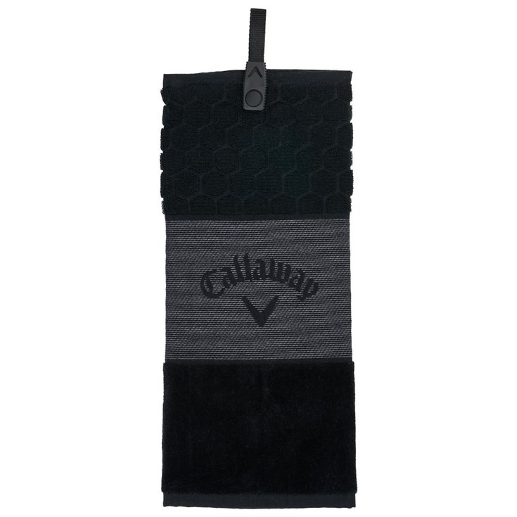 Callaway Golf Serviette Tri-Fold Towel Black Présentation