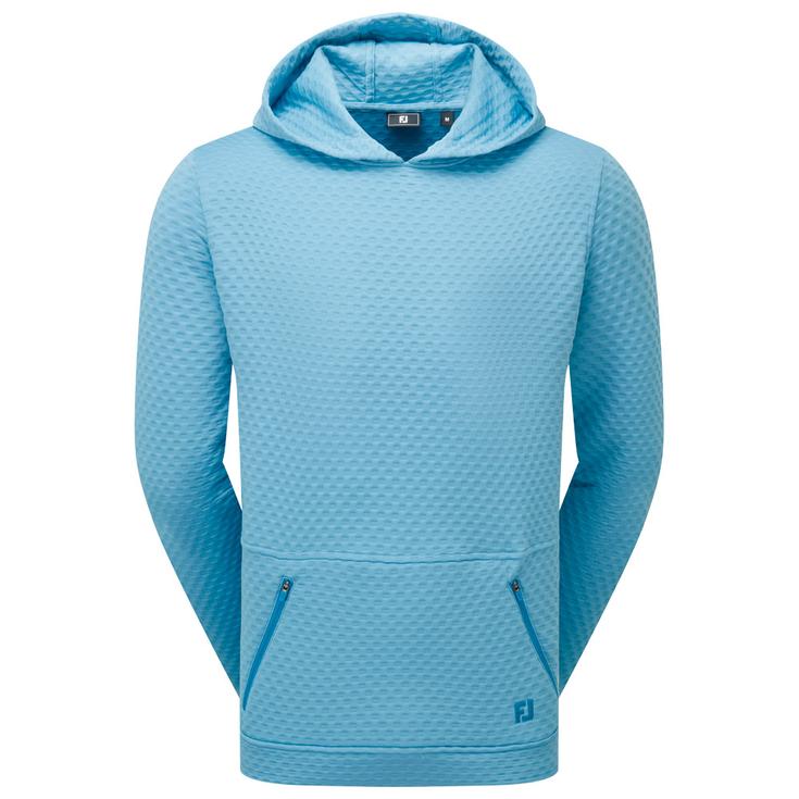 Footjoy Pullover Textured Knit Air Blue Präsentation
