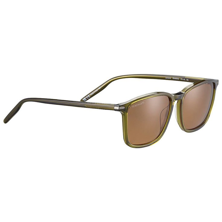 Serengeti Sonnenbrille Lenwood Shiny Crystal Dark Green Präsentation